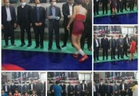 بازدید شهردار و اعضای شورای شهر از سالن کشتی مستقر در مجموعه ورزشی شهید چمران 