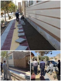 بازدید میدانی مهندس غلامی و مسوول واحد خدمات شهر