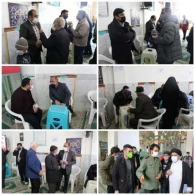 برگزاری میز خدمت در محل برپایی نماز باشکوه جمعه
