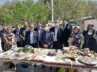 حضور مهندس غلامی شهردار و مهندس صالحی و بازدید از غرفه شهرگزبرخوار