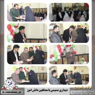 حضور در جمع معتکفین دانش آموز مسجد امام صادق (ع) و مسجد طالقانی