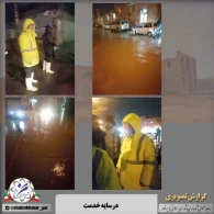 نظارت شهردار و اعضای شورای شهر از روند رفع آبگرفتگی معابر