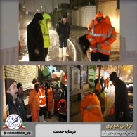 نظارت شهردار و اعضای شورای شهر از روند رفع آبگرفتگی معابر
