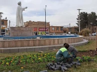 آغاز کاشت بهاره  گل به مناسبت فرارسیدن عید نوروز 