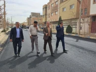 آغاز عملیات ترمیم و  لکه گیری وروکش  آسفالت برخی معابر اصلی و فرعی شهر با اعتباری بالغ بر بیست و پنج میلیارد ریال