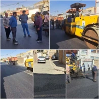 ادامه پروژه آسفالت معابر