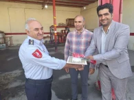 دیدار مسئولین شهر و شهرستان  از واحد آتش نشانی شهر گز برخوار