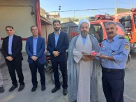 دیدار مسئولین شهر و شهرستان  از واحد آتش نشانی شهر گز برخوار