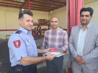 دیدار مسئولین شهر و شهرستان  از واحد آتش نشانی شهر گز برخوار