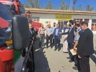 دیدار مسئولین شهر و شهرستان  از واحد آتش نشانی شهر گز برخوار