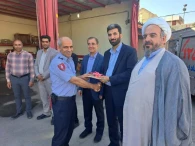 دیدار مسئولین شهر و شهرستان  از واحد آتش نشانی شهر گز برخوار