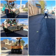 روکش آسفالت کوچه زنبق انجام شد