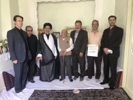دیدار شهردار ،رئیس شورای شهر ،امام جمعه شهر و رییس بنیاد شهید شهرستان با خانواده شهدا