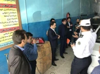 بازدید كارشناسان معاينه فني اتحاديه حمل و نقل همگاني كشور ، اعضاء ستاد معاينه فني استان اصفهان و شهرداري از مركز معاينه فني شهر گزبرخوار