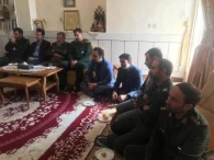 عیادت مسوولین شهرستان از جانباز حمله تروریستی سیستان و بلوچستان 