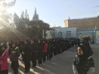 دیدار شهردار و جمعی از اعضای شورا از آموزشگاه دخترانه شهید ذکاوتمند