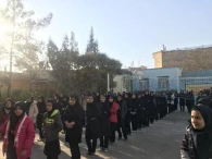 دیدار شهردار و جمعی از اعضای شورا از آموزشگاه دخترانه شهید ذکاوتمند