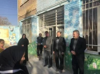 دیدار شهردار و جمعی از اعضای شورا از آموزشگاه دخترانه شهید ذکاوتمند