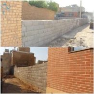 دیوار کشی زمین های بایر سطح شهر